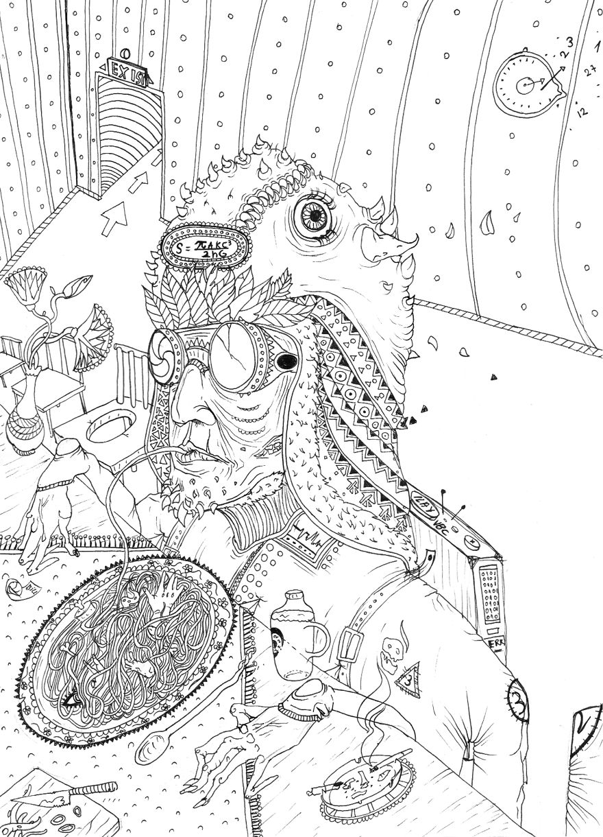 Creatures: My Coloring Book For Adults
