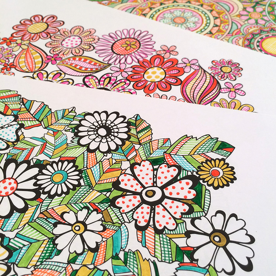 Flower Designs: I Create Coloring Books To Stimulate Creativity