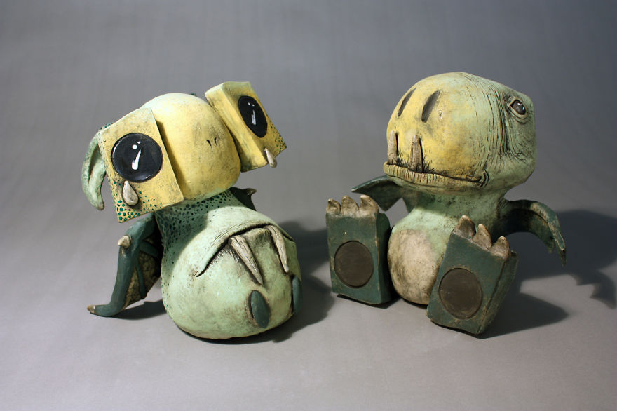 I Make Clay Monsters And Robots From Peoples Drawings