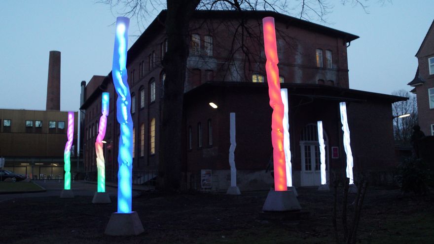 Light Trees: This Interactive Installation Lights Up When It Detects Human Energy