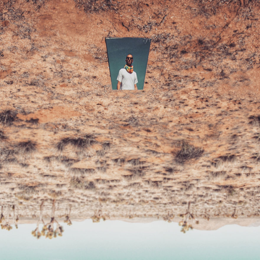 Desert Reflections: A Series Of Surreal Self-portraits In Joshua Tree