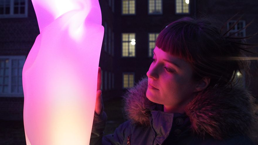 Light Trees: This Interactive Installation Lights Up When It Detects Human Energy