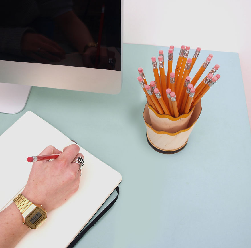 Why Not Store Your Stationery In A Giant Pencil Shaving
