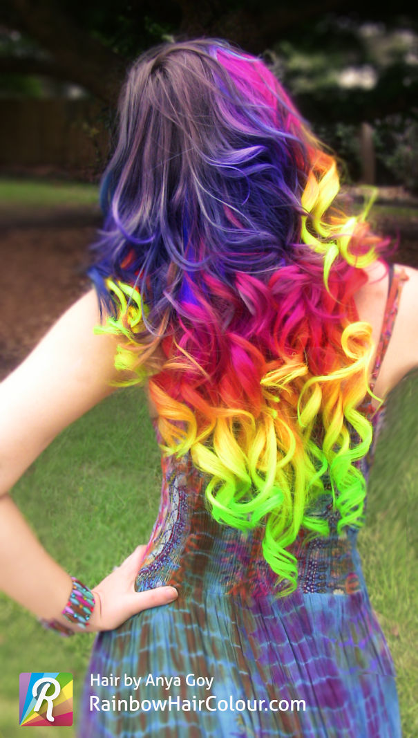 Rainbow Hair By Anya Goy
