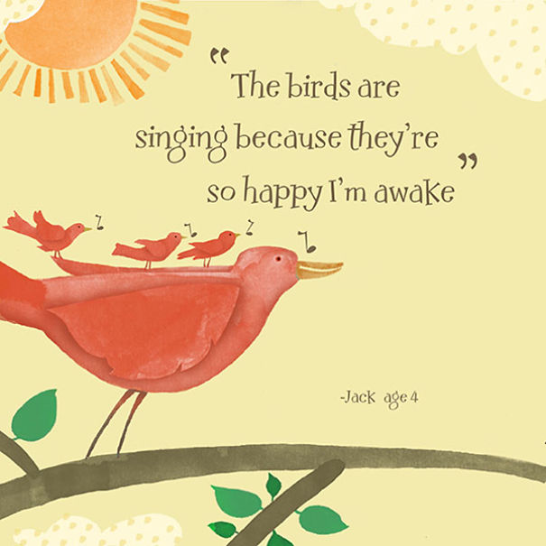 Artist Surprises Parents By Illustrating Their Kid's Quotes