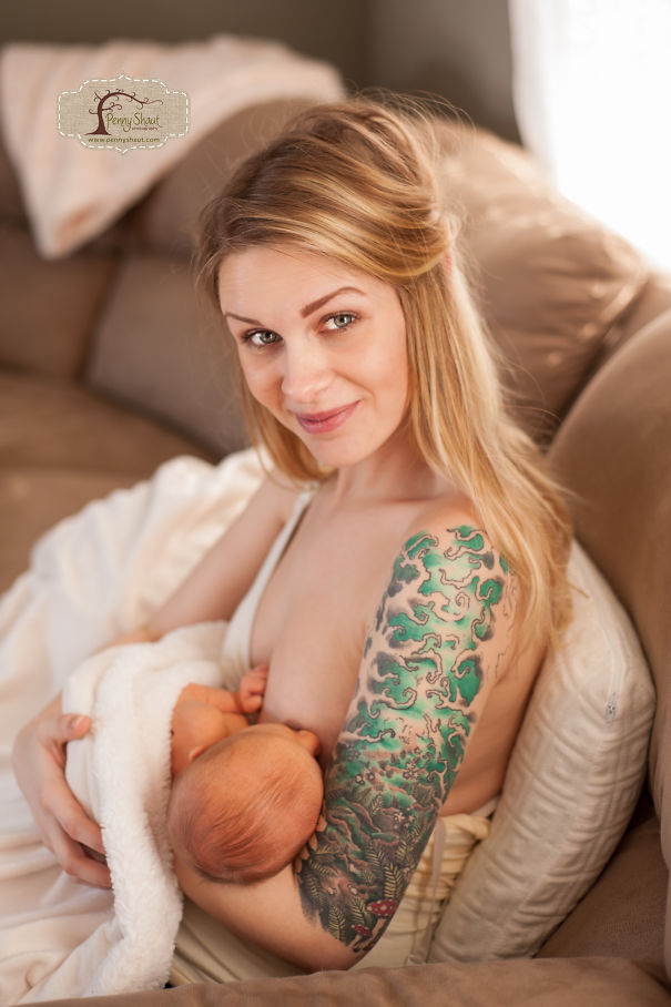 Tattooed Nursing Mama