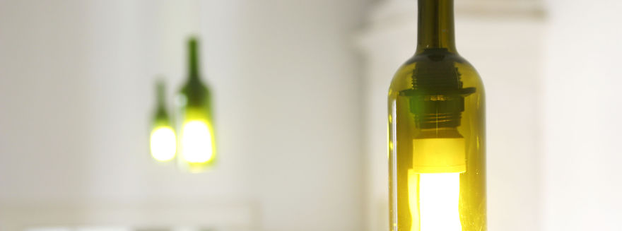 I Turn Empty Wine Bottles Into Beautiful Ceiling Lamps