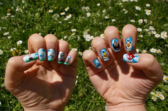 I Paint My Nails With Favorite Cartoons, Movies And Snacks