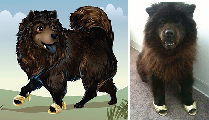 I Draw Pet Portraits That Capture Their “Inner” Beast