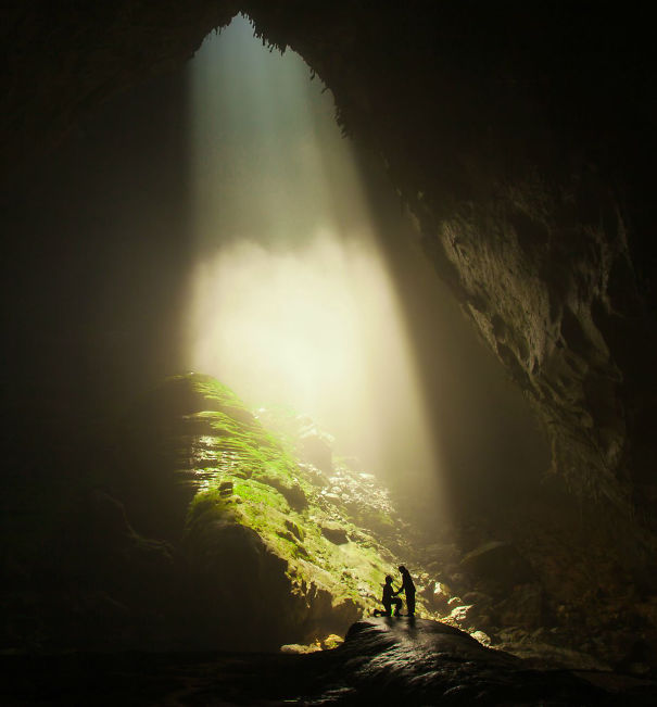 Inside the world's biggest cave, I dropped to one knee and asked my girlfriend of 6 years, Alesha, to marry me
