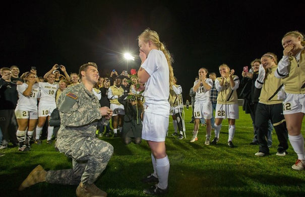Proposing At Her Soccer Match During the biggest game of the season