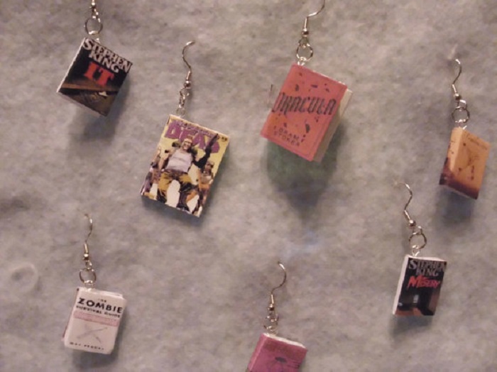Book Earrings By Cat On The Moon
