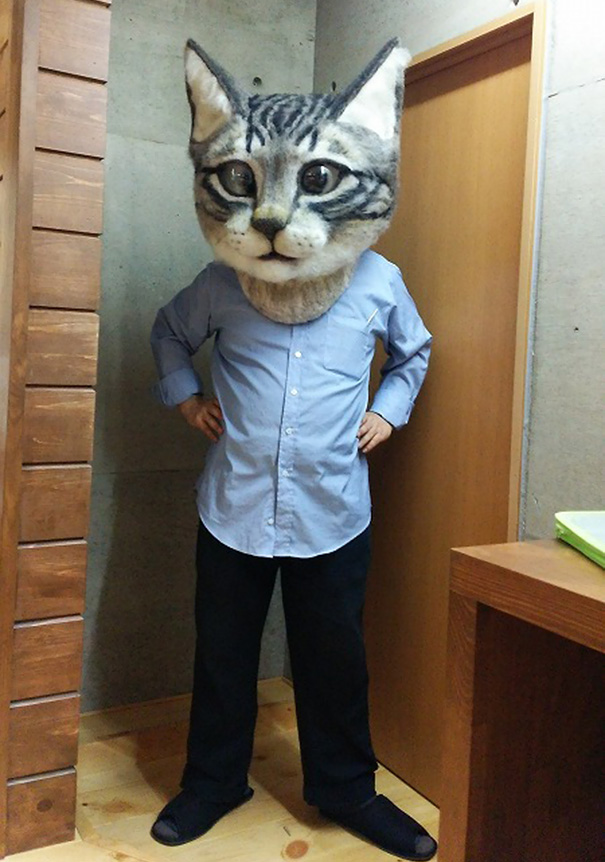 cat-head-mask-needle-felt-housetu-sato-japan-school-wool-art-1