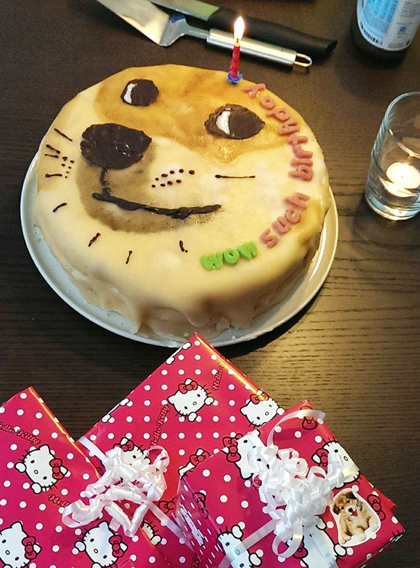 Wow Such Birthday Cake