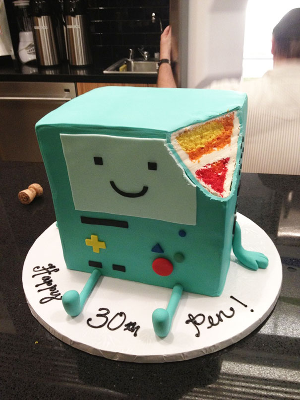 Beemo From Adventure Times Cake
