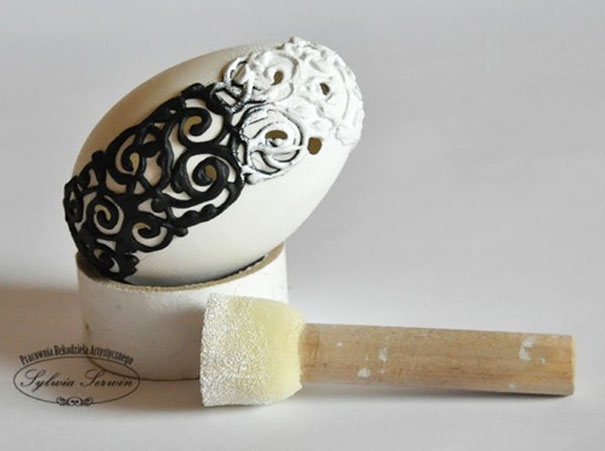 Shabby Chic Egg Shell Art