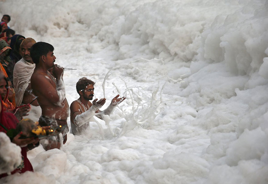 Terrible Pollution In India's Rivers