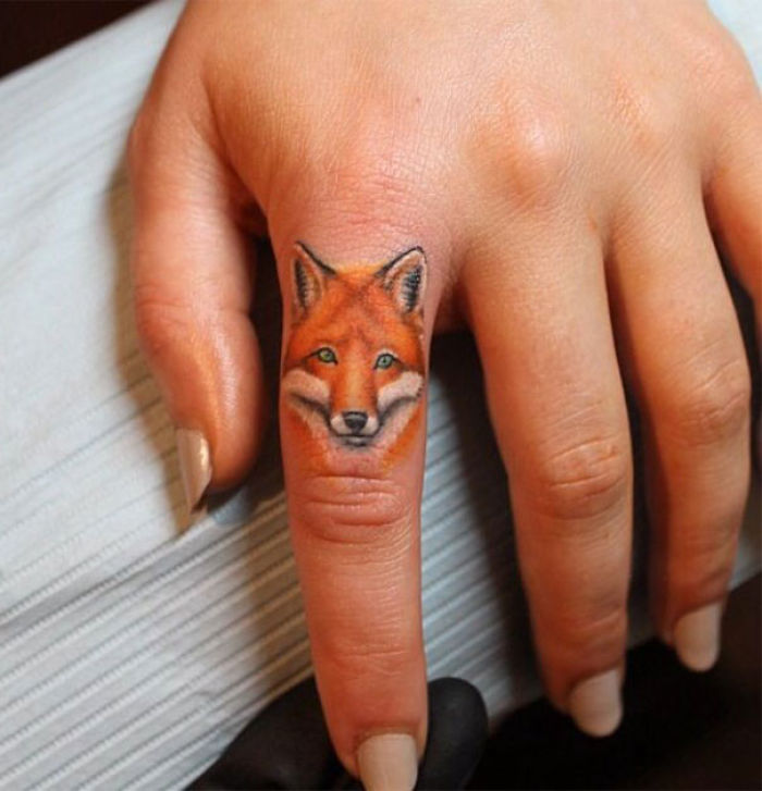 Fox Finger Tattoo