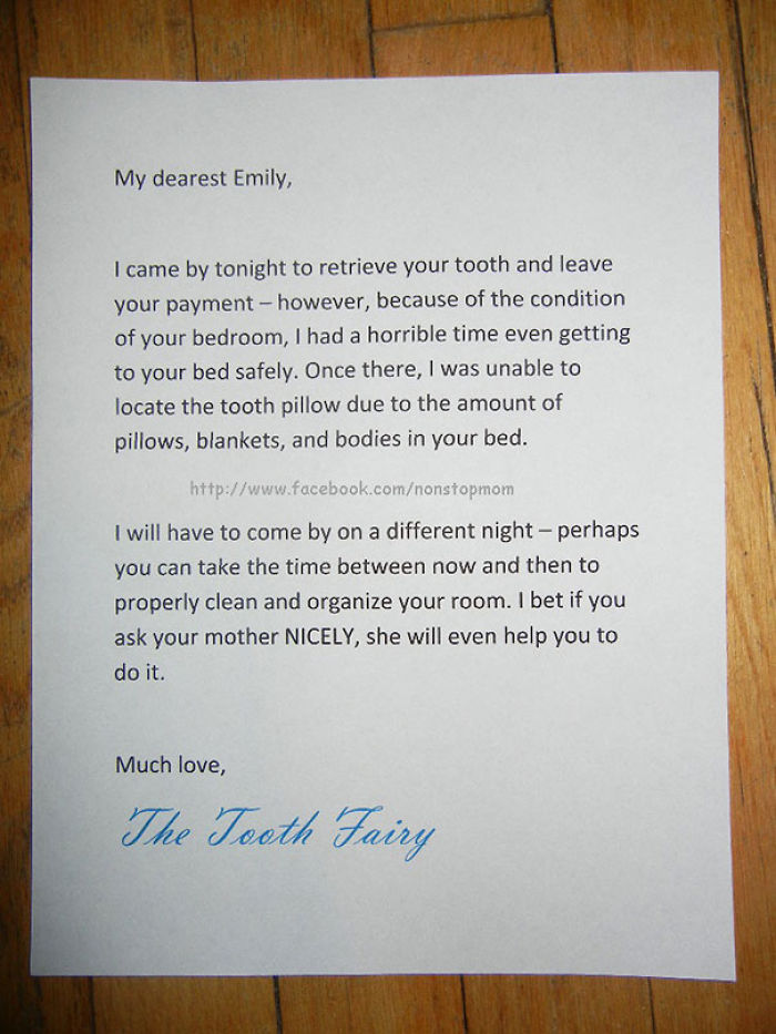 The Now-Infamous Tooth Fairy Letter