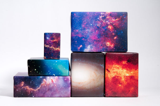 Space Themed Gift Wrapping Paper