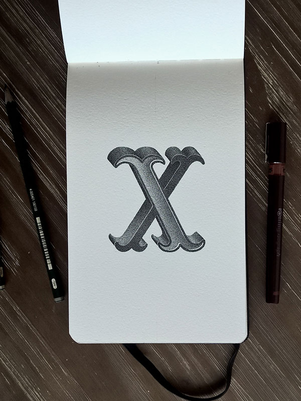 The Creative Alphabet Made With Millions Of Dots