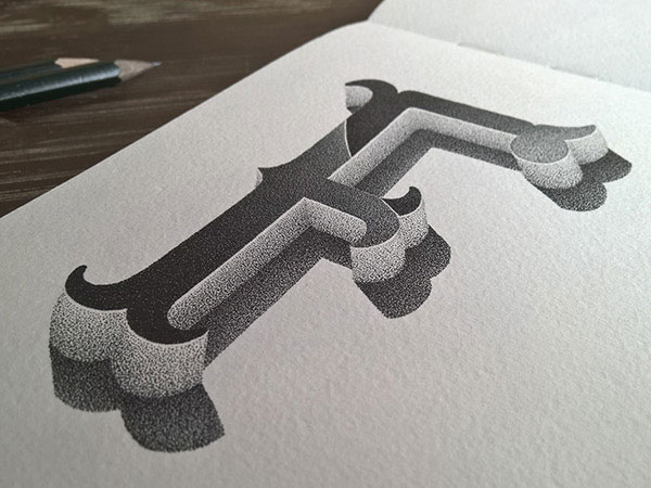 The Creative Alphabet Made With Millions Of Dots