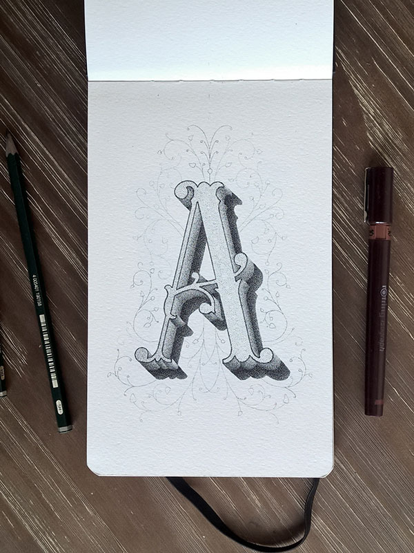 The Creative Alphabet Made With Millions Of Dots Bored Panda