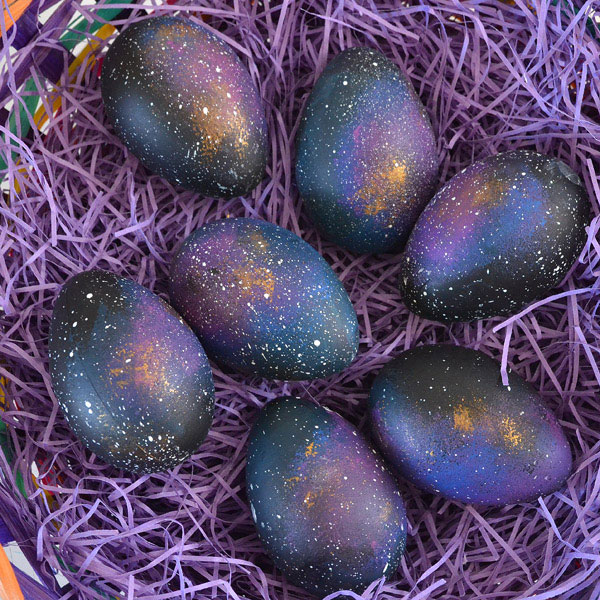 How To Make Galaxy Easter Eggs