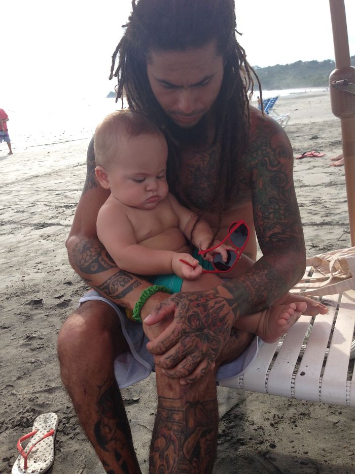 124 Babies And Their Tattooed Parents That Look Absolutely Beautiful Together
