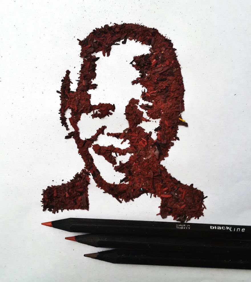 I Create Pencil Shaving Art For My 365-Day Project