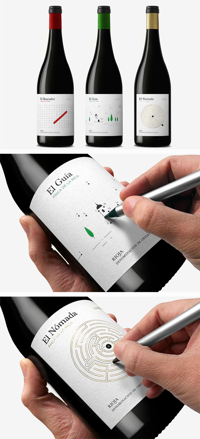 Interactive Wine Bottle Designs