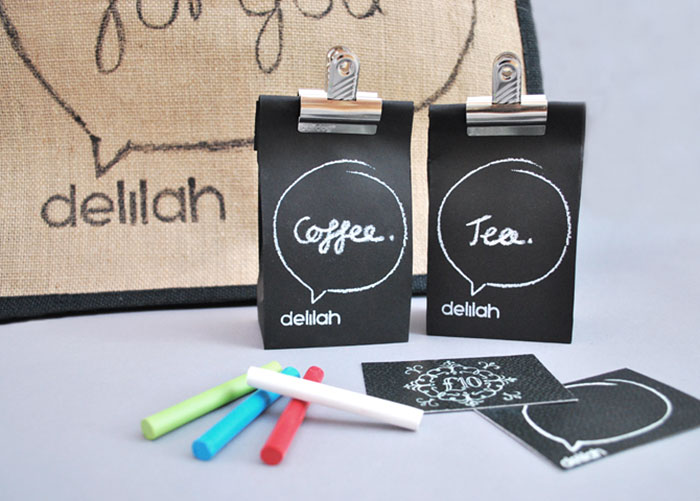 Chalk Tea And Coffee Packaging