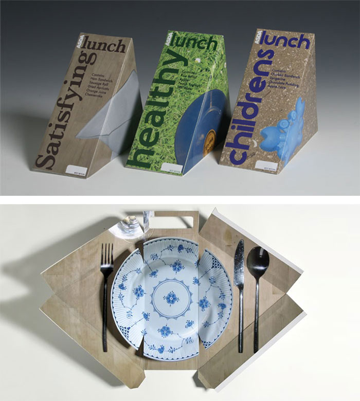 Packaging Folds Into A Fake Plate