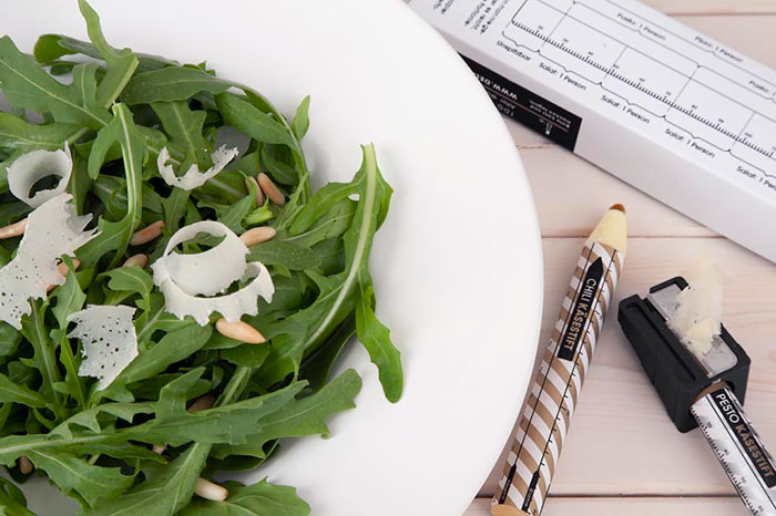 Parmesan Cheese Pencil Lets You Decorate Your Salad With Cheese Shavings