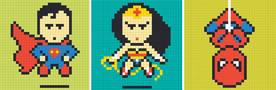 Worker Uses 8,024 Post-It Notes To Turn Boring Office Walls Into Superhero Murals