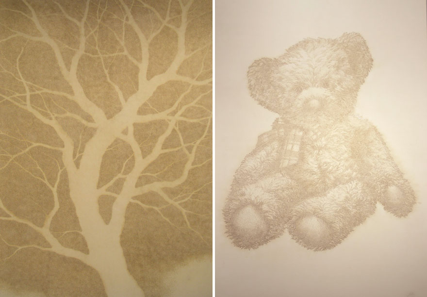 Artist Burns Holes In Paper With Incense Sticks To Create Amazing Art