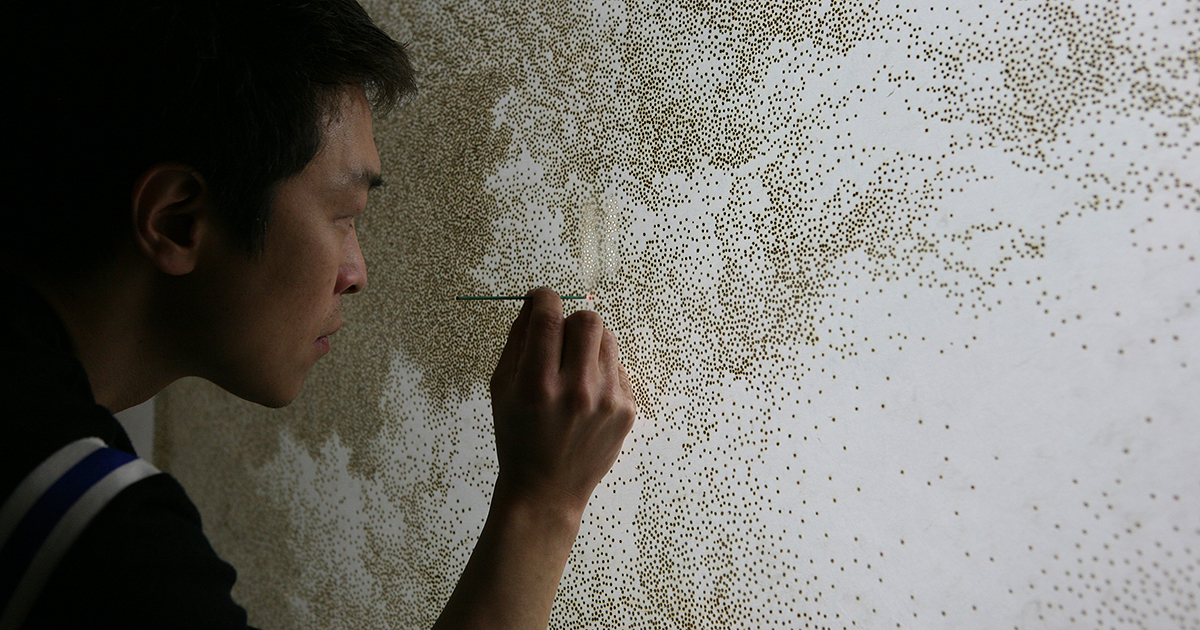 Artist Burns Holes In Paper With Incense Sticks To Create Amazing