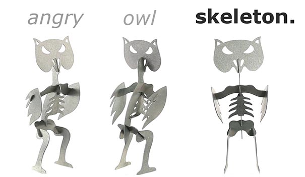 Owl Candle Reveals A Hidden Skeleton When It Melts