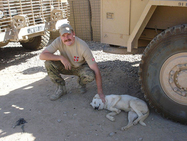 Me, In Afghanistan With A Friendly Pooch