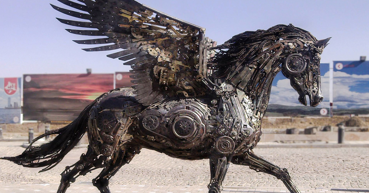 Steampunk Animal Sculptures Made Of Scrap Metal By Hasan Novrozi | Bored  Panda
