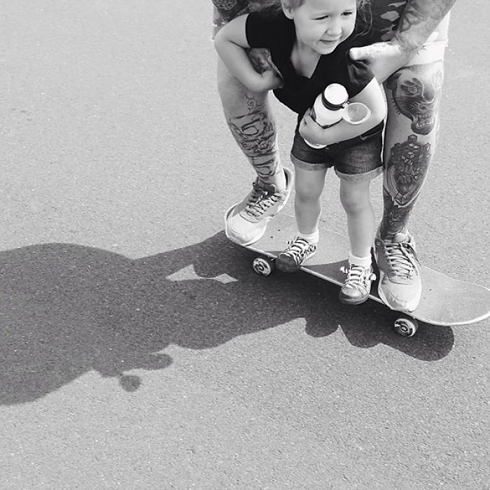 124 Babies And Their Tattooed Parents That Look Absolutely Beautiful Together