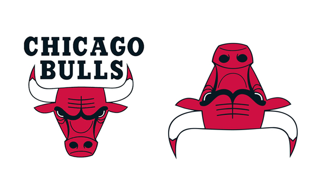 If You Flip The Bulls’ Logo Upside Down, It Looks Like A Robot Reading A Book