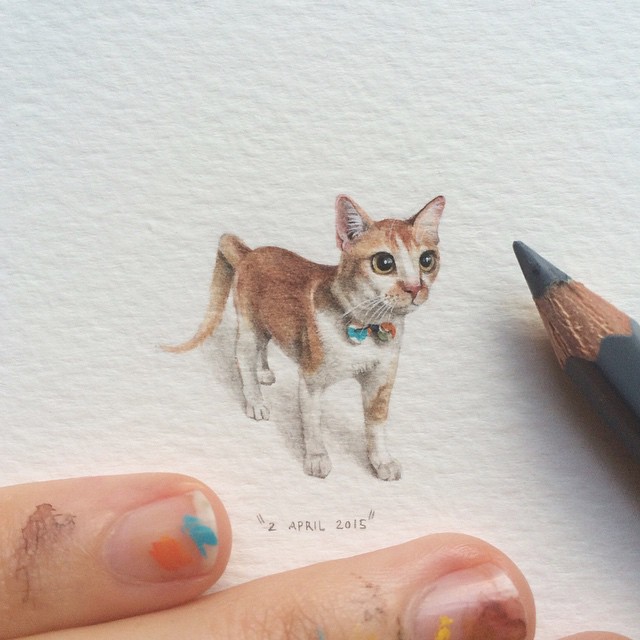 Incredible Miniature Paintings Of Galaxies, Animals And Books By Lorraine Loots