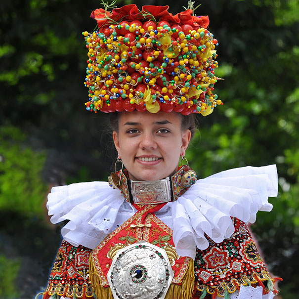 Traditional Bride Costume From Schaumburg-lippe, Germany