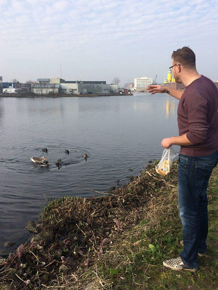 Dutch Guy Was Annoyed By The Trash On His Way To Work So He Did This: