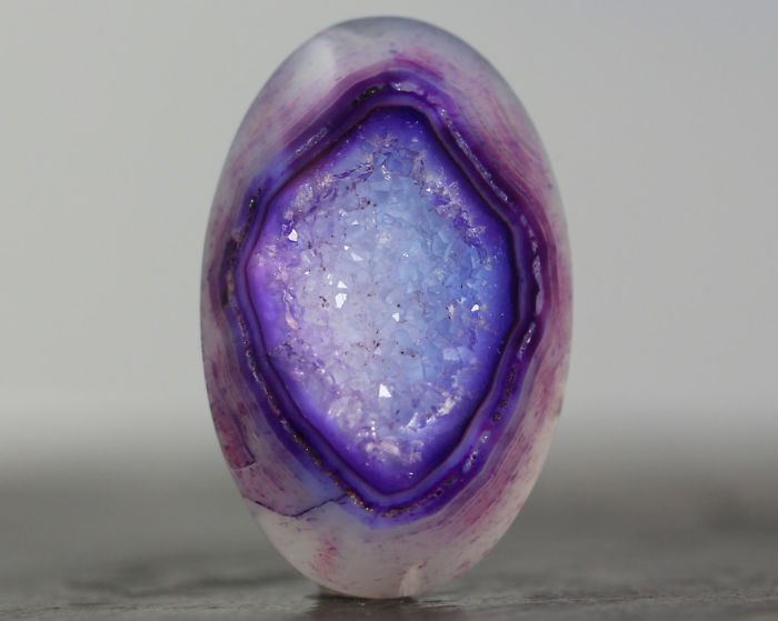 Purple Geode Druzy Stone