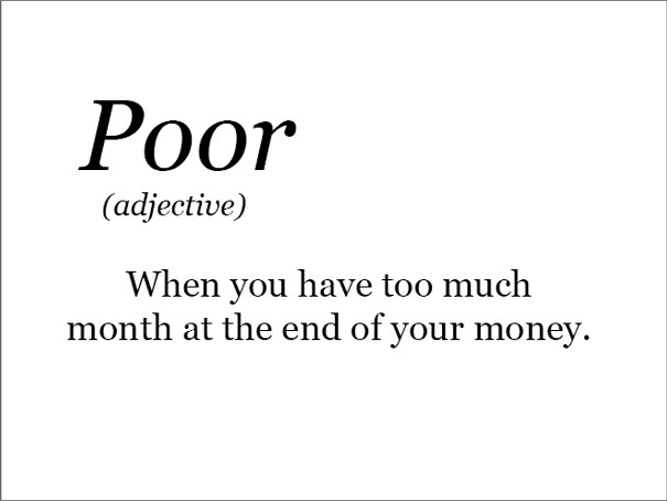 The Real Meaning Of Being Poor