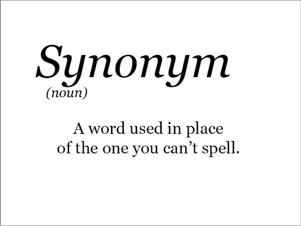 The Real Meaning Of Synonyms