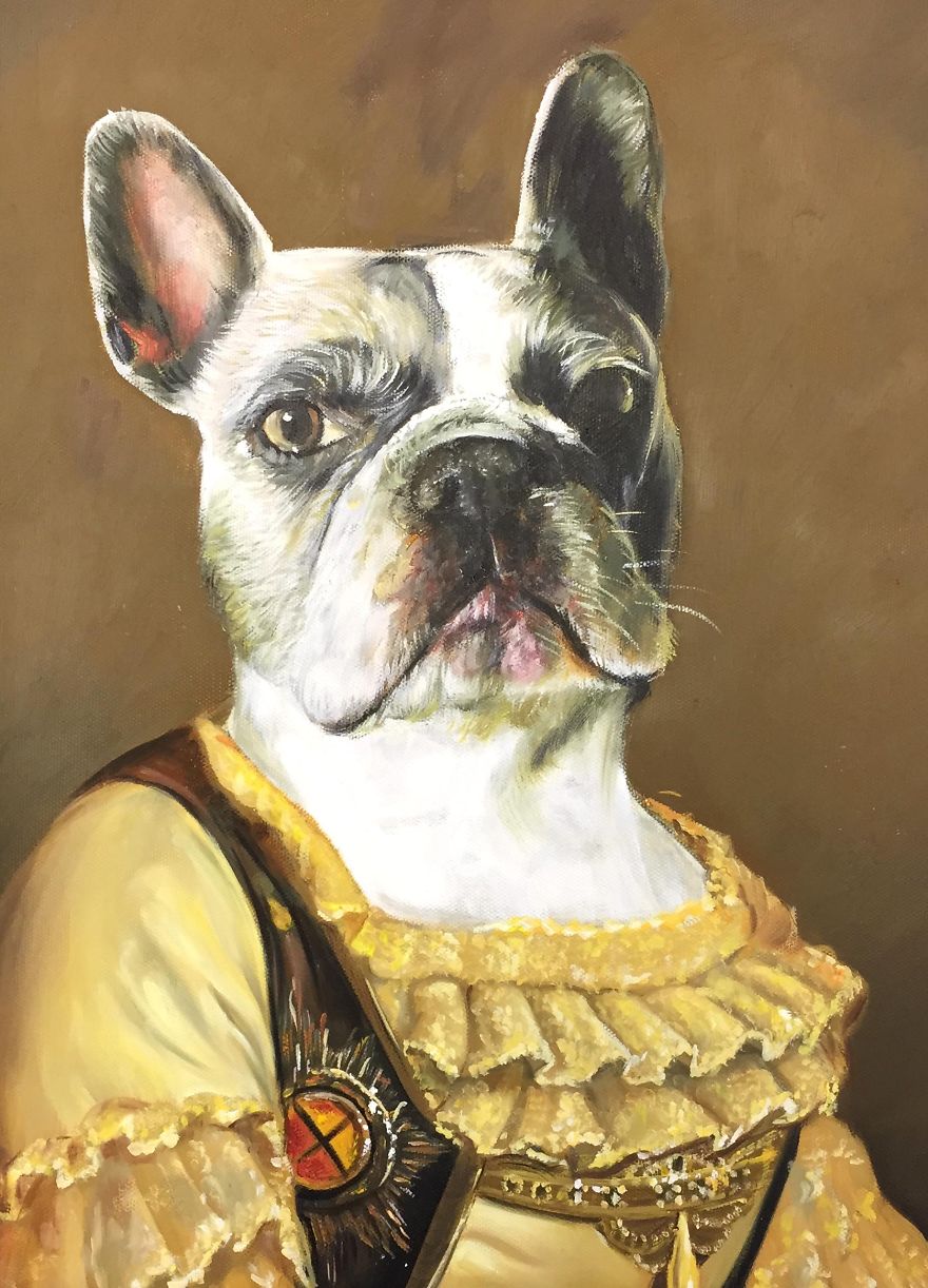 We Make Custom Oil Paintings Of People's Pets. Here Are Some Of Our Favorites.