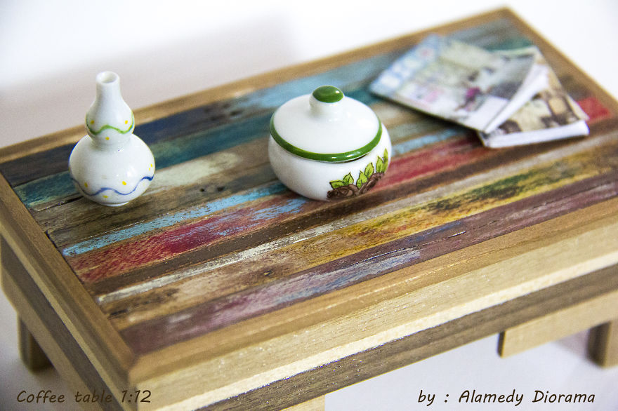 Miniatures Furniture Made Of Reclaimed Wood